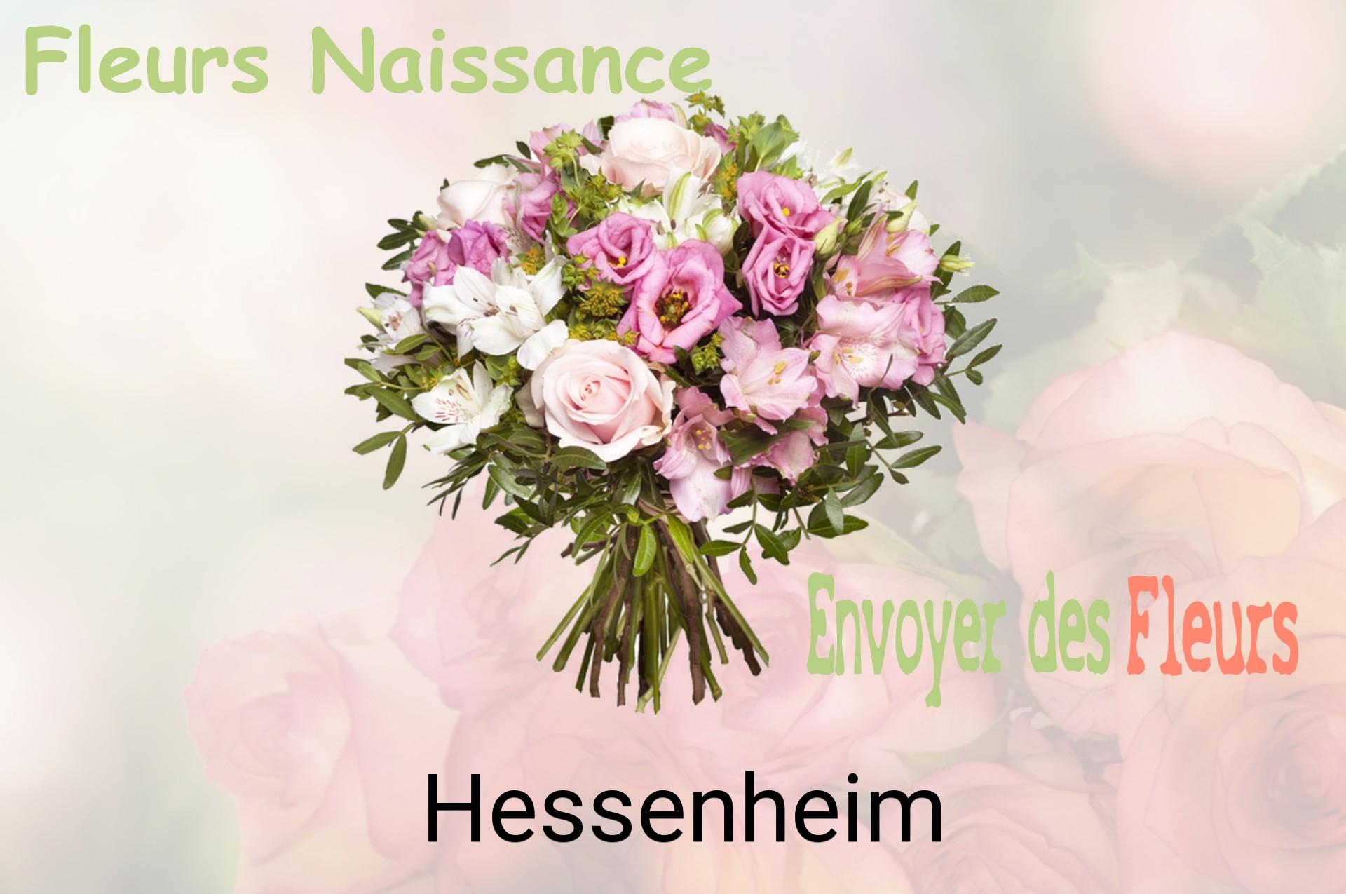 Bouquet de fleurs de naissance livré à Hessenheim